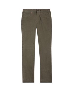 Boglioli Five-Pocket Stretch Corduroy Pants - Green