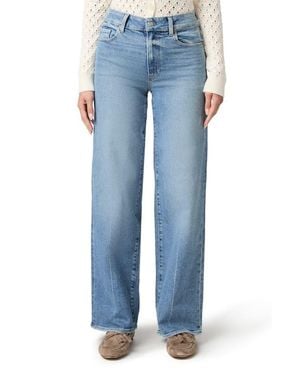 PAIGE Sasha High Waist Wide Leg Jeans - Blue