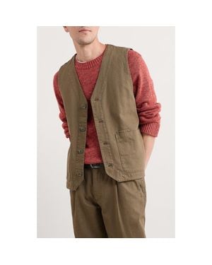 Seasalt Cornwall Tollgate Linen & Organic Cotton Vest - Multicolor