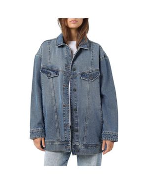 Noisy may oversized denim jacket hot sale