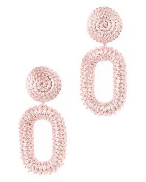 Deepa Gurnani Roula Drop Earrings - Pink