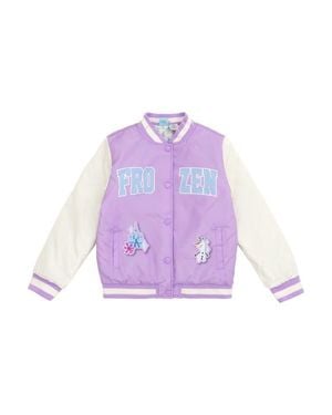Disney Frozen Varsity Bomber Jacket - Purple