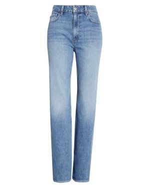 PAIGE Stevie High Waist Ankle Straight Leg Jeans - Blue