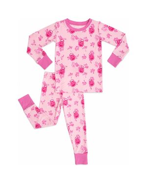 In My Jammers Candy Pail Garden Two Piece Pajama Set - Pink