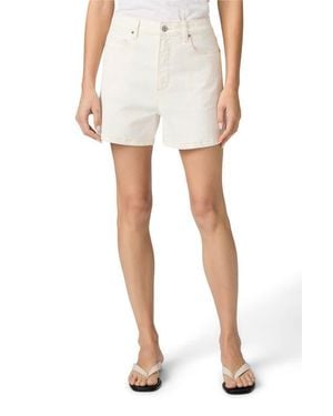 PAIGE Dani Ultra High Waist Denim Shorts - White