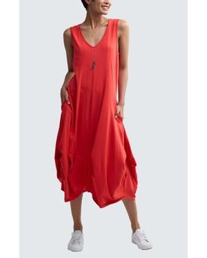 Luukaa Calista Voluminous Jersey Dress - Red