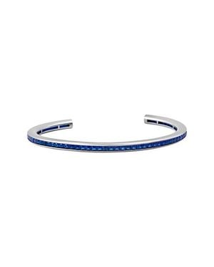 Crislu Cubic Zirconia Cuff Bracelet - White