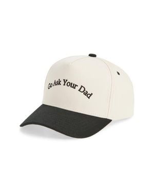 KenzKustomz Go Ask Your Dad Trucker Hat - White