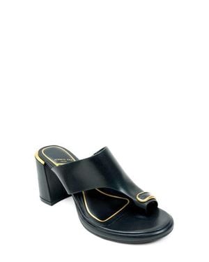 Kenneth Cole Syndika Platform Slide Sandal - Black