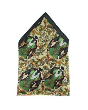 Trafalgar Shall We Dance Silk Novelty 12X12 Pocket Square - Green