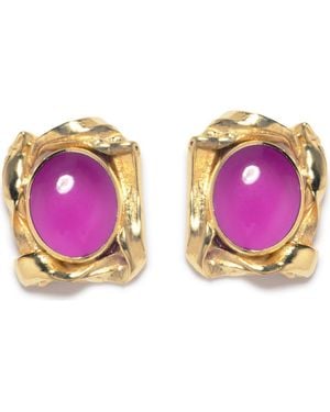 Completedworks Resin Stud Earrings - Pink