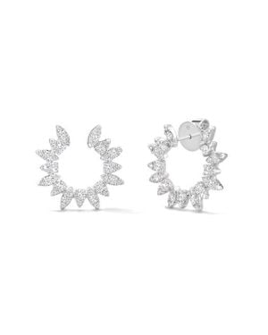Hearts On Fire Aerial Diamond Sunburst Earrings - Metallic