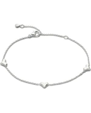 Monica Vinader Heart Station Bracelet - Metallic