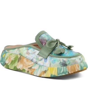 Spring Step Cuddles Loafer Mule - Green