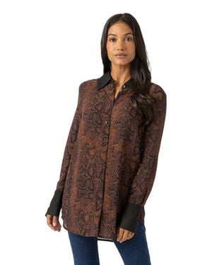 Saint + Sofia Madison Shirt - Brown