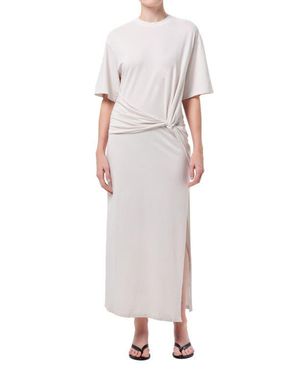 Agolde Zanna Twisted Maxi Dress - White