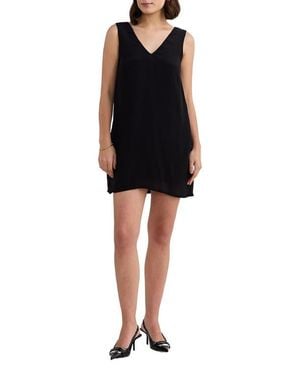 REISTOR Midnight Muse V-Neck Short Dress - Black