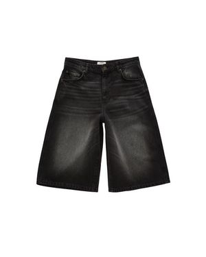 Cotton On 91 Baggy Denim Jort - Black
