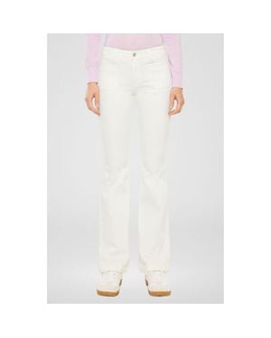 Kancan Yamilet Mid Rise Bootcut Jeans - White