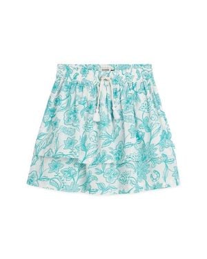 Scotch & Soda Kids' Floral Tiered Skirt - Blue