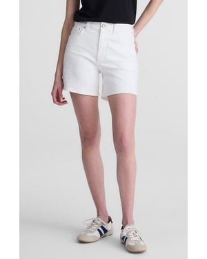 Madewell The Perfect Vintage Mid Length Denim Shorts - White