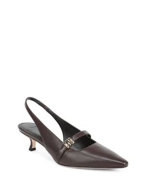 Vince Sonya Kitten Heel Pointed Toe Slingback Sandal - Multicolor