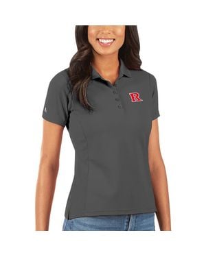 Antigua Rutgers Scarlet Knights Legacy Pique Polo - Gray