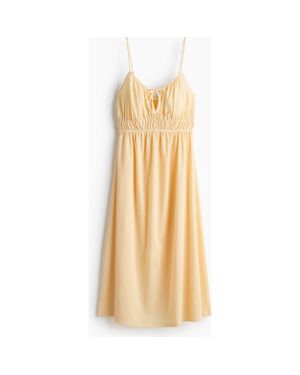 H&M Crinkled Jersey Dress - Metallic