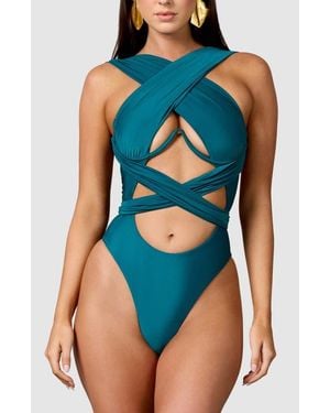 Mbm Swim Bella One-Piece Swimsuit - Blue
