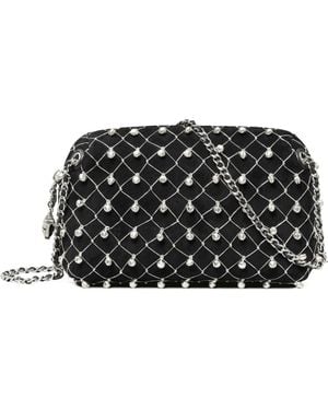 Tory Burch Fleming Bell Soft Suede Crossbody Bag - Black