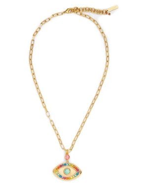 Kurt Geiger Eye Pendant Necklace - Multicolor