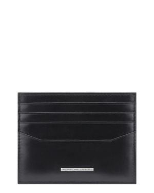 Porsche Design Roadster Classic Leather Card Case - Black