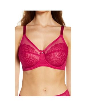 Wacoal Retro Chic Full Figure Underwire Bra - Red