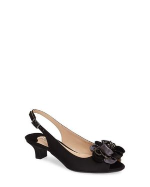 J. Reneé Leonelle Kitten Heel Slingback Sandal - Black