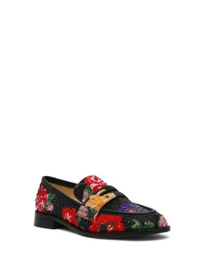 Betsey Johnson Lydiaa Rhinestone Tailored Loafer Flats - Macy's