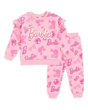 Barbie 2-Piece Fleece Sweatshirt And Sweatpants Set - Pink