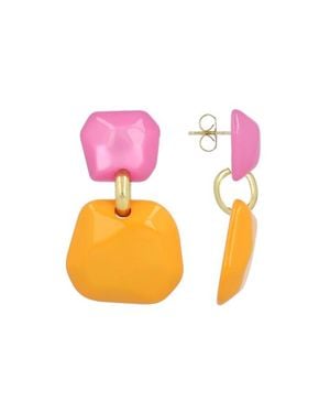 LOTT.gioielli Ce Re Statement Earring Double M - Pink