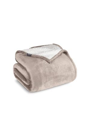 Bare Home Reversible Plush Fleece Blanket - Gray