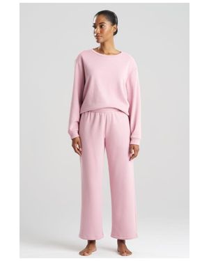 NATORI EDIT Nova Brushed Knit Everywhere Straight Leg Pant - Pink
