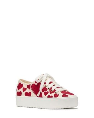 Kate Spade Serve Platform Sneaker - Red