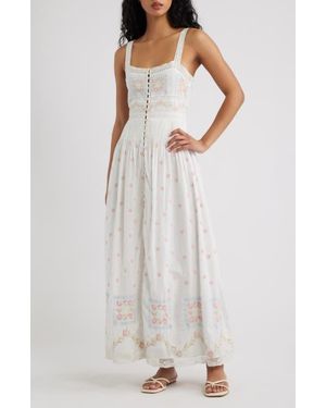 LoveShackFancy Cerys Maxi Dress - White