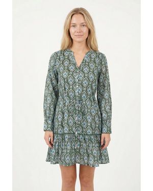 Ro's Garden Ines Short Dress - Blue