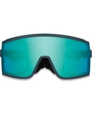 Smith Pursuit 148Mm Chromapop Glacier Photochromic Polarized Shield Sunglasses - Green