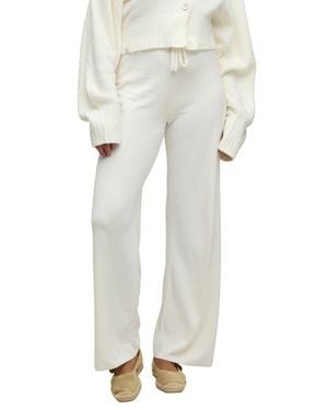 Barefoot Dreams Cozychic Ultra Lite Tie Waist Relaxed Pants - White