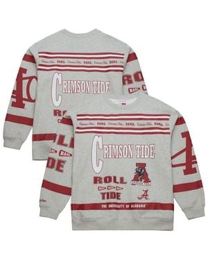 Mitchell & Ness Alabama Crimson Tide All Over Print Sweatshirt - Multicolor