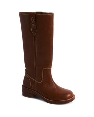 Free People Blaze Block Heel Boot - Brown