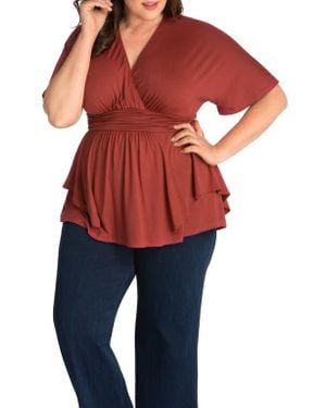 Kiyonna Promenade Top - Red