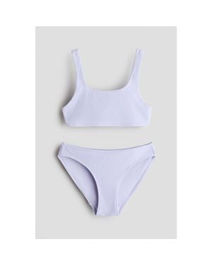 H&M Textured Bikini - Blue