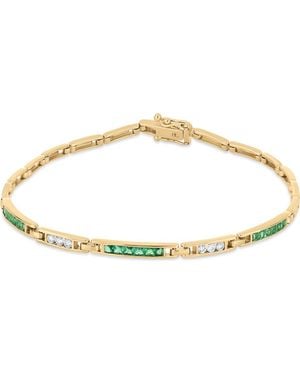 Bony Levy 18K El Mar Gemstone And Natural Diamond Line Bracelet - Metallic