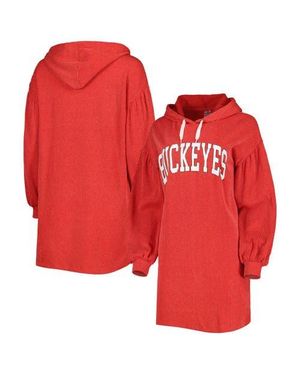 Gameday Couture Ohio State Buckeyes Game Winner Vintage Wash Tri-Blend Dress - Red